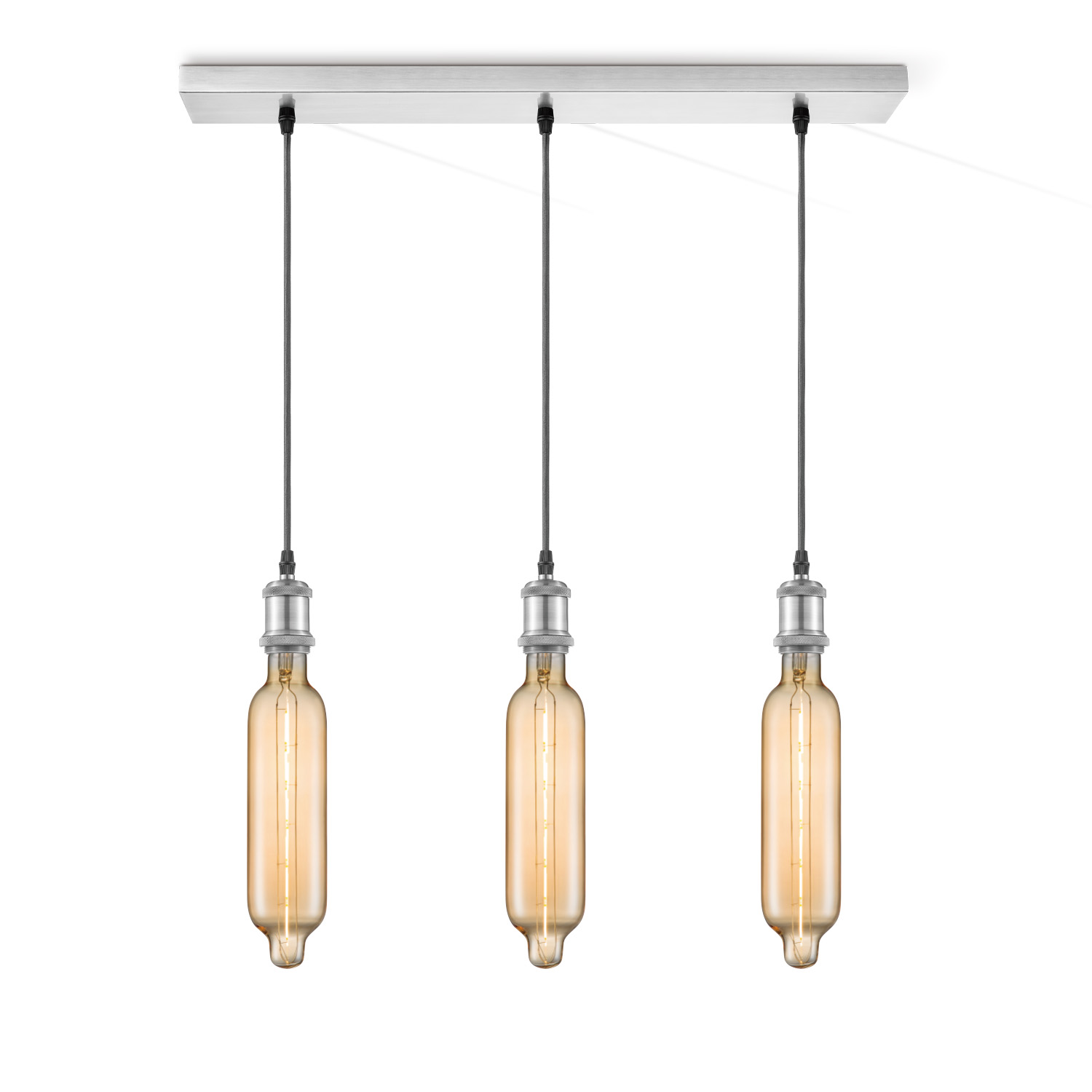 Home sweet home hanglamp Vintage 3L Beam Tube - amber