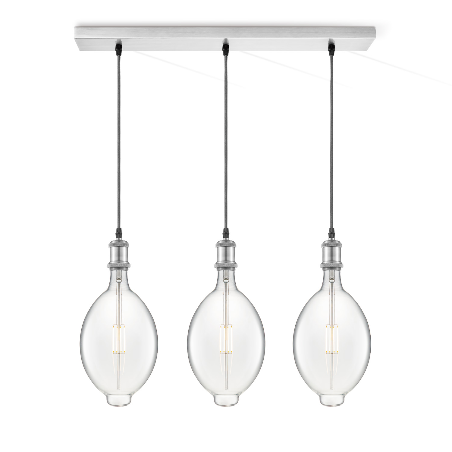 Home sweet home hanglamp Vintage 3L Beam Oval - helder