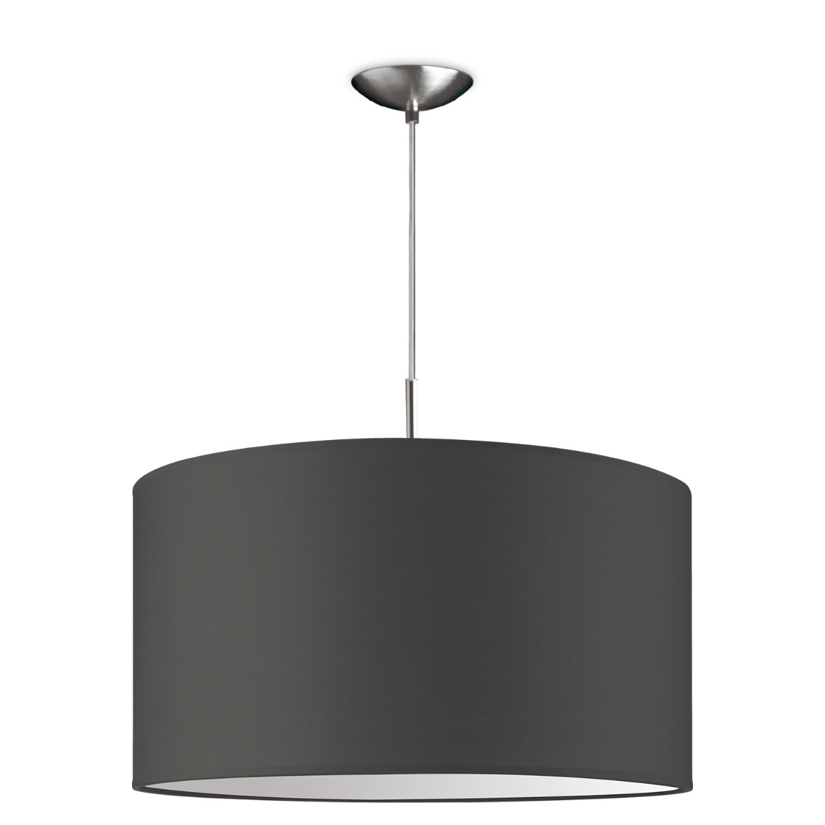 Moderne hanglamp Bling - antraciet - verlichtingspendel Tube Deluxe inclusief lampenkap 50/50/25cm - pendel lengte 100 cm - geschikt voor E27 LED lamp - Pendellamp geschikt voor woonkamer, slaapkamer, keuken