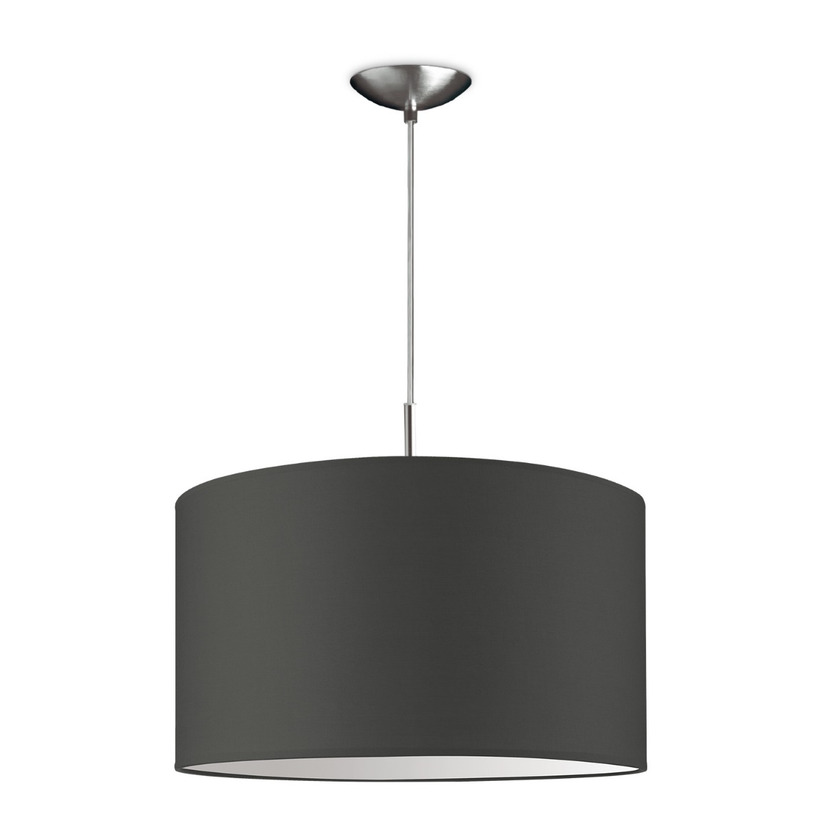 Moderne hanglamp Bling - antraciet - verlichtingspendel Tube Deluxe inclusief lampenkap 40/40/22cm - pendel lengte 100 cm - geschikt voor E27 LED lamp - Pendellamp geschikt voor woonkamer, slaapkamer, keuken