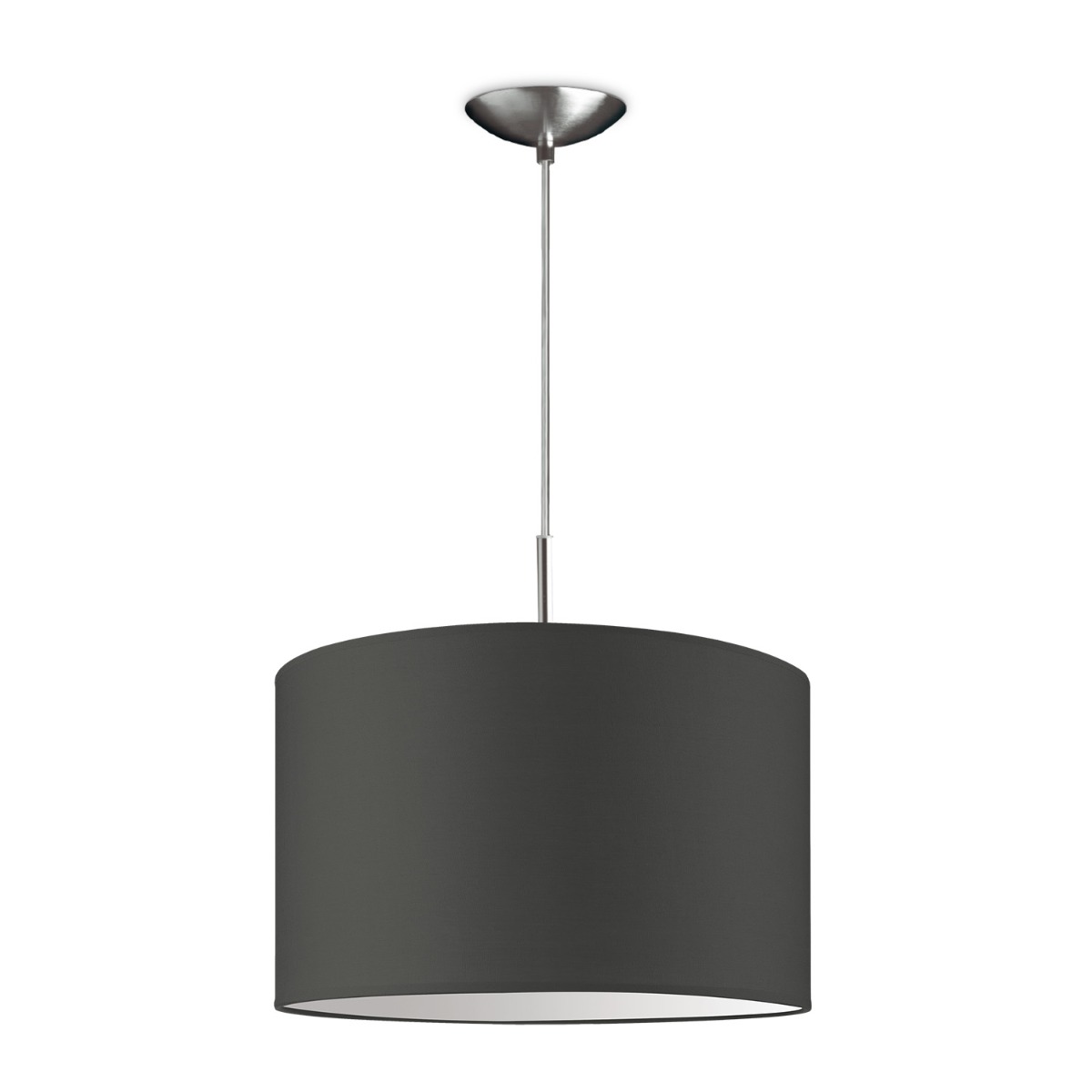 Moderne hanglamp Bling - antraciet - verlichtingspendel Tube Deluxe inclusief lampenkap 35/35/21cm - pendel lengte 100 cm - geschikt voor E27 LED lamp - Pendellamp geschikt voor woonkamer, slaapkamer, keuken