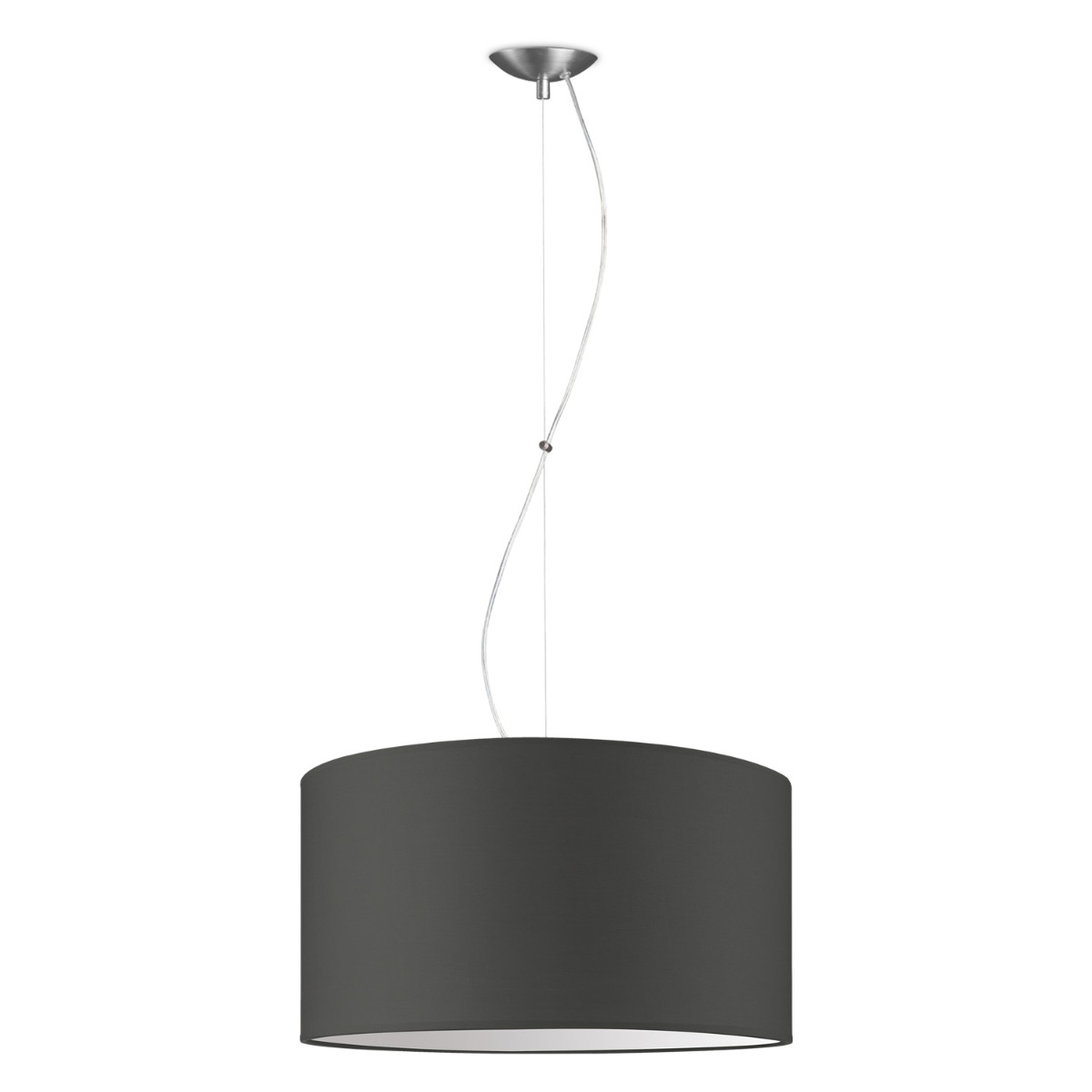 Moderne hanglamp Bling - antraciet - verlichtingspendel Deluxe inclusief lampenkap 50/50/25cm - pendel lengte 100 cm - geschikt voor E27 LED lamp - Pendellamp geschikt voor woonkamer, slaapkamer, keuken