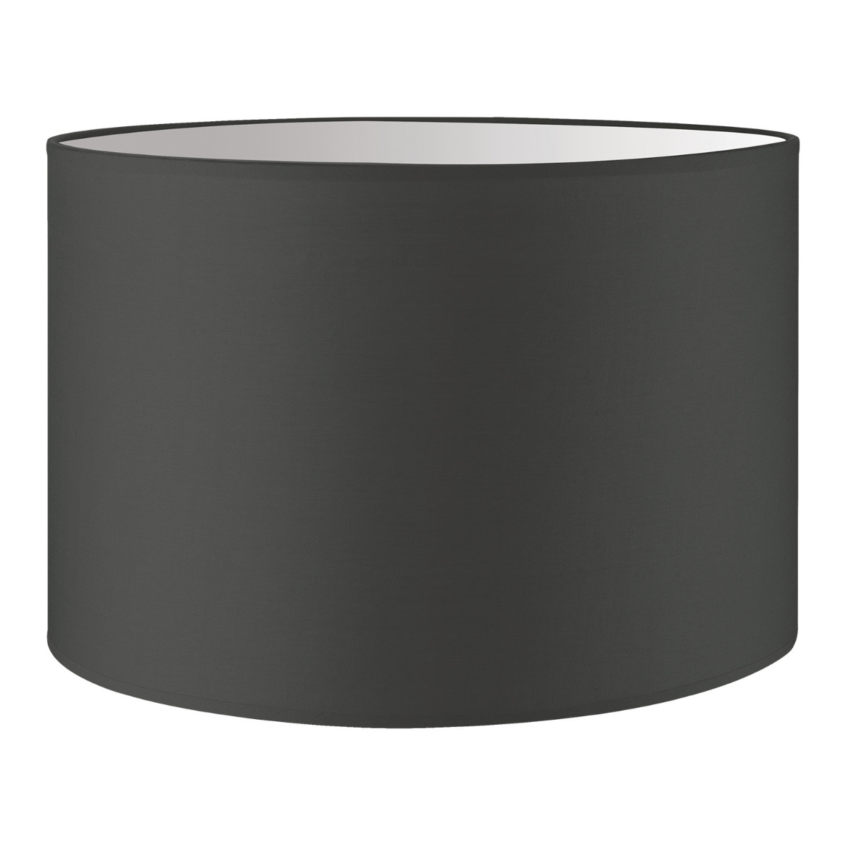 Lampenkap Bling - Antraciet - cilinder - 30/30/20cm - van stof - Moderne stoffen Lampenkap voor E27 lamphouder - RoHS getest - voor tafellamp, vloerlamp en hanglamp