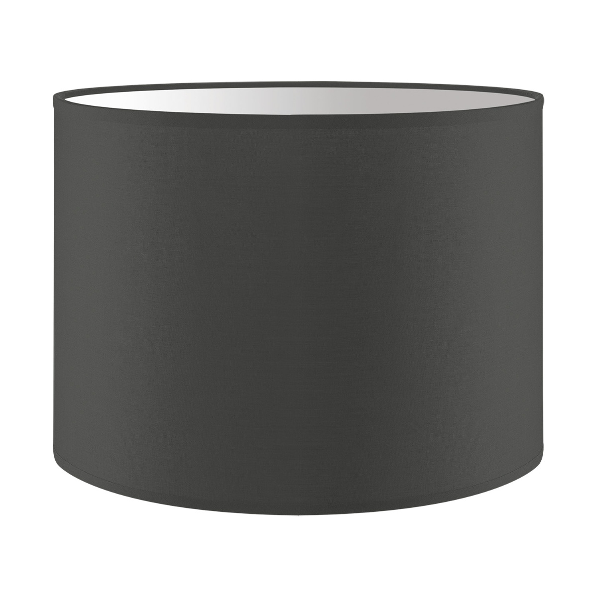 Lampenkap Bling - Antraciet - cilinder - 25/25/19cm - van stof - Moderne stoffen Lampenkap voor E27 lamphouder - RoHS getest - voor tafellamp, wandlamp en hanglamp