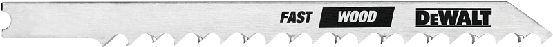 DEWALT DW3700H Jig Saw Blade, 1/4 in W, 4 in L, 6 TPI, HCS Cutting Edge
