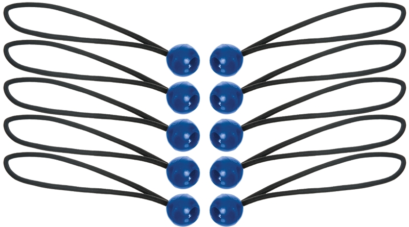 Keeper 06344 Bungee Cord, 5/32 in Dia, 12 in L, Rubber, Black, Toggle Ball End