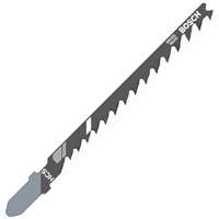 Bosch T244D3 Jig Saw Blade, 0.24 in W, 4 in L, 6 TPI, HCS Cutting Edge