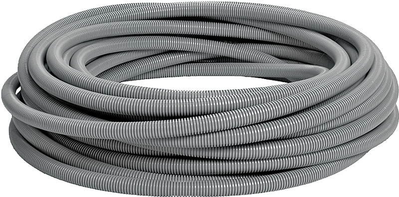 Carlon Carflex 15008-100 Flexible Conduit, 1 in, 100 ft L, PVC, Gray