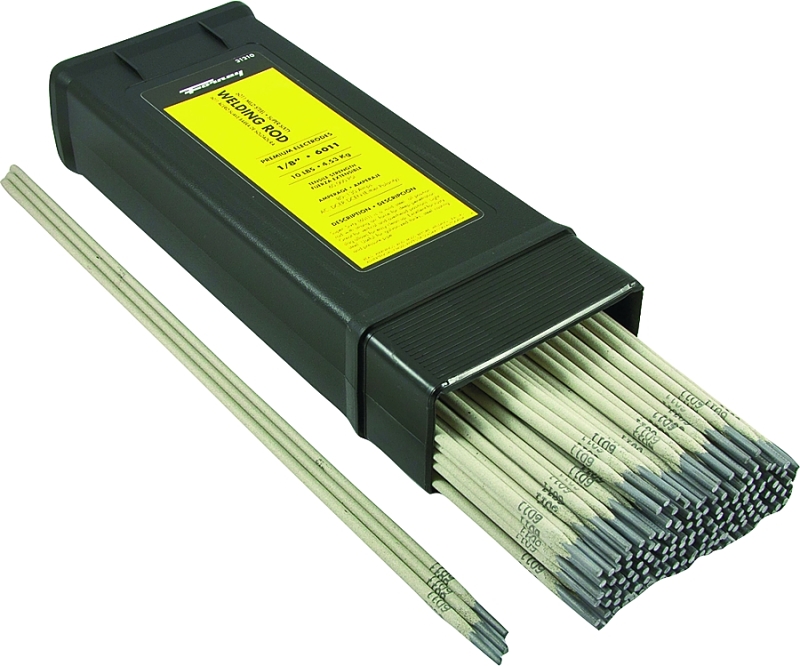 Forney 31210 Stick Electrode, 1/8 in Dia, 14 in L, Steel