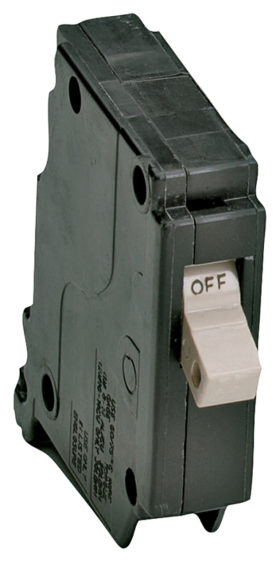 Cutler-Hammer CHF120 Circuit Breaker with Flag, Mini, Type CHF, 20 A, 1-Pole, 120/240 V, Trip Flag Trip, Plug Mounting