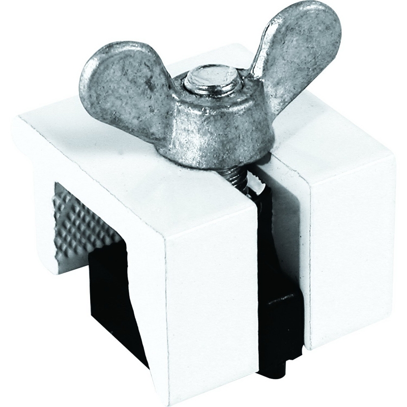 Prime-Line U 9821 Sliding Window Lock, 7/8 in L x 7/8 in W Backplate, Aluminum, Painted