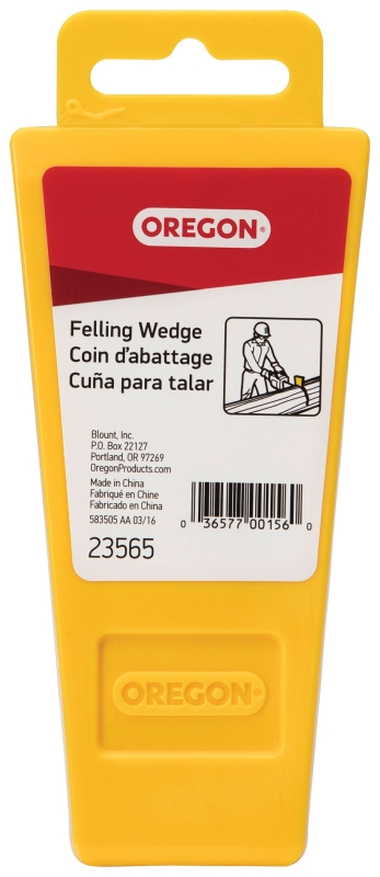 Oregon 23565 Felling Wedge, 5-1/2 in L, Plastic, Yellow
