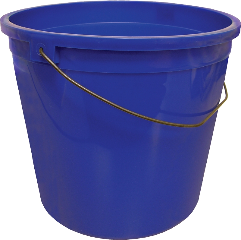 Leaktite-IPL Plastics 1124143 Rim Pail, 10 qt Capacity, HDPE, Red, Pack of 12