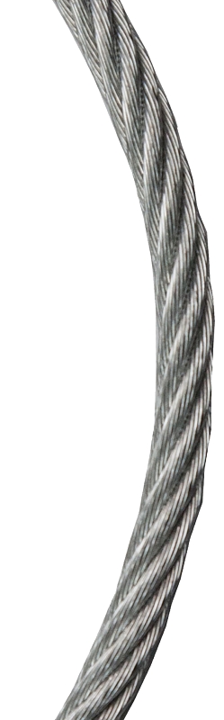 Baron 695964 Aircraft Cable, 5/16 in Dia, 500 ft L, Steel, Galvanized