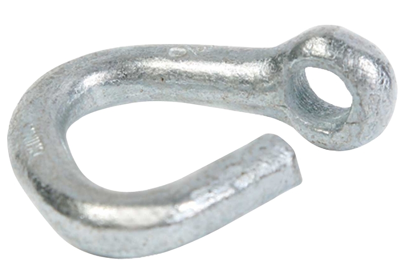 Baron 383-1/4 Cold Shut, 1/4 in Trade, 750 lb Working Load, Steel, Zinc-Plated