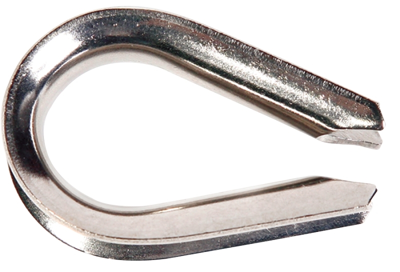 Baron 264EG-1/4 Wire Rope Thimble, 1/4 in Dia Cable, Steel, Hot-Dipped Galvanized