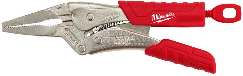 Milwaukee 48-22-3406 Locking Plier, 6 in OAL, 2.4 in Jaw Opening, Black/Red Handle, Comfort Grip Handle, 3/16 in W Jaw