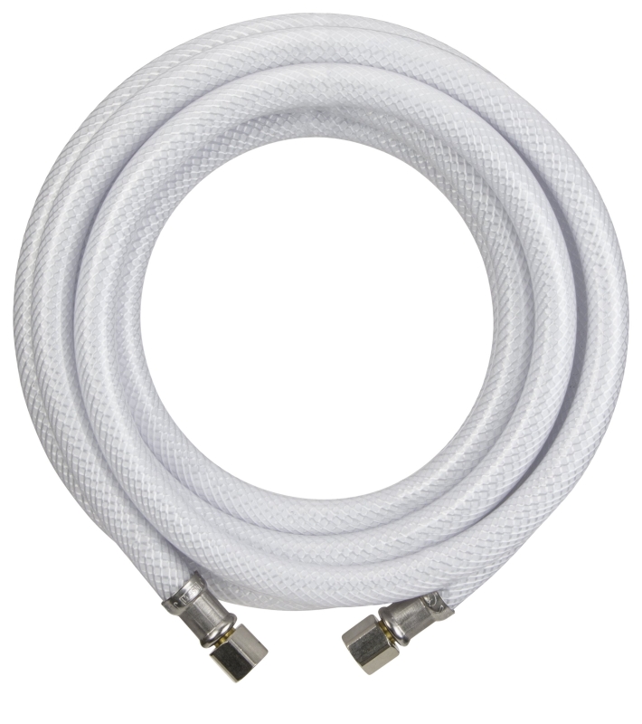 Plumb Pak PP255610 Ice Maker Supply Line Tube, 1/4 in Inlet, Compression Inlet, 1/4 in Outlet, Compression Outlet