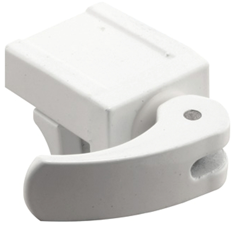 Prime-Line U 9809 Sliding Window Lock, 1-3/16 in L x 1 in W Backplate, Zinc, Painted, Pack of 2