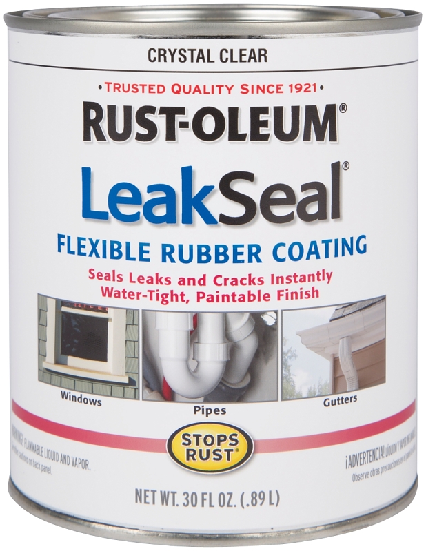 Rust oleum leak seal clear top