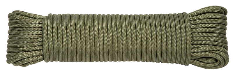 Baron 63018 Cord, 5/32 in Dia, 100 ft L, 5/32 in, 110 lb Working Load, Polyester, Olive