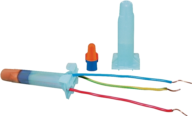 3M DBO/B-6 Underground Splice Kit, 18 to 10 AWG Wire, Polypropylene Housing Material, Blue/Orange