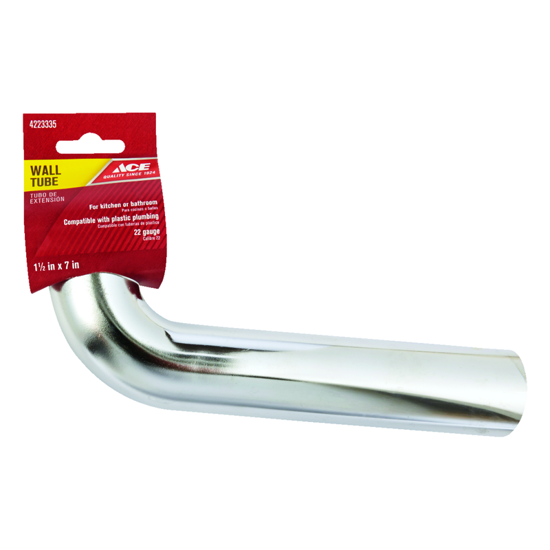 Ace 1-1/2 in. D X 7 in. L Brass Wall Tube