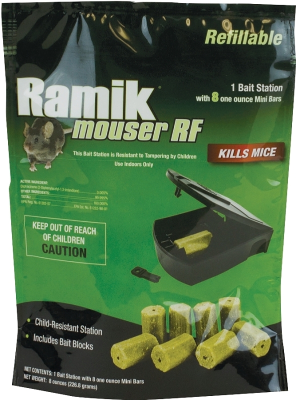 Neogen 000800 Refillable Bait Station, 8 oz Bait, 2-Opening, Green
