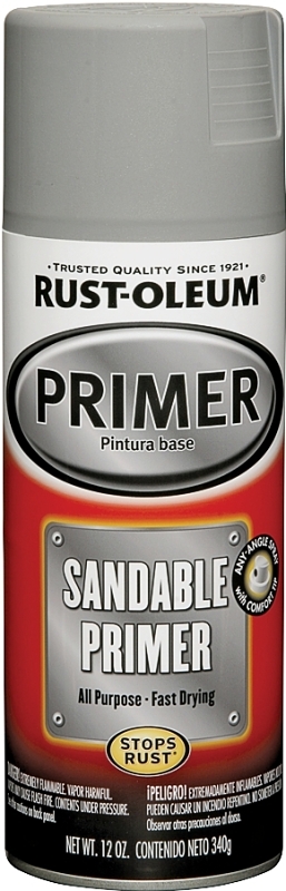 M-chan！ Rust-Oleum 249415 Spray Primer, Oil Base, Gray, 12 oz Can