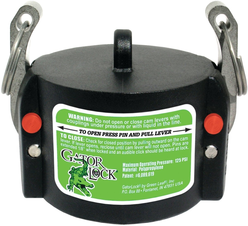 Green Leaf CAP Series GLP200CAP Cam Lever Coupling, 2 in, Male, Glass Filled Polypropylene