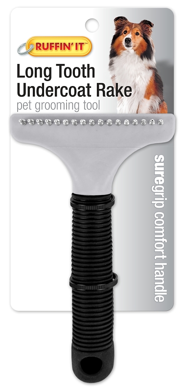 Long tooth undercoat rake top