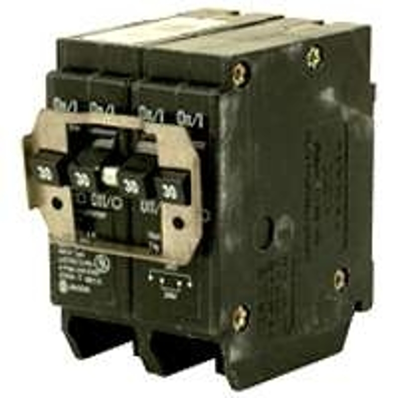 Eaton BQ230240 Circuit Breaker, Quad, 30/40 A, 4-Pole, 120/240 V, Plug