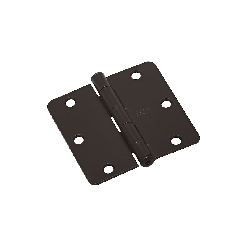 National Hardware N830-200 Door Hinge, Steel, Oil-Rubbed Bronze, Non-Rising, Removable Pin, Full-Mortise Mounting, 50 lb