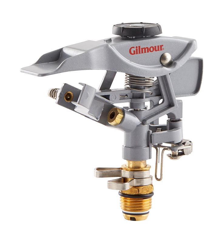 Gilmour 801673-1001 Circular Sprinkler Head, 5800 sq-ft, Circular, Impulse Nozzle, Metal