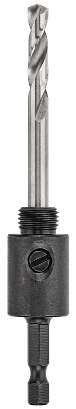 DEWALT DAH9141PBM Hole Saw Arbor, 1/2-20 Thread, 1/4 in Shank, 9/16 to 1-3/16 in Dia Bit, Hex Shank