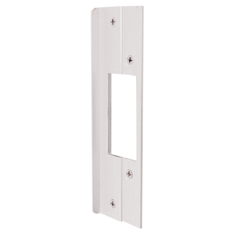 Defender Security U 9481 Strike Plate Protector, Aluminum, Silver, 6 in H, 13/16 in W
