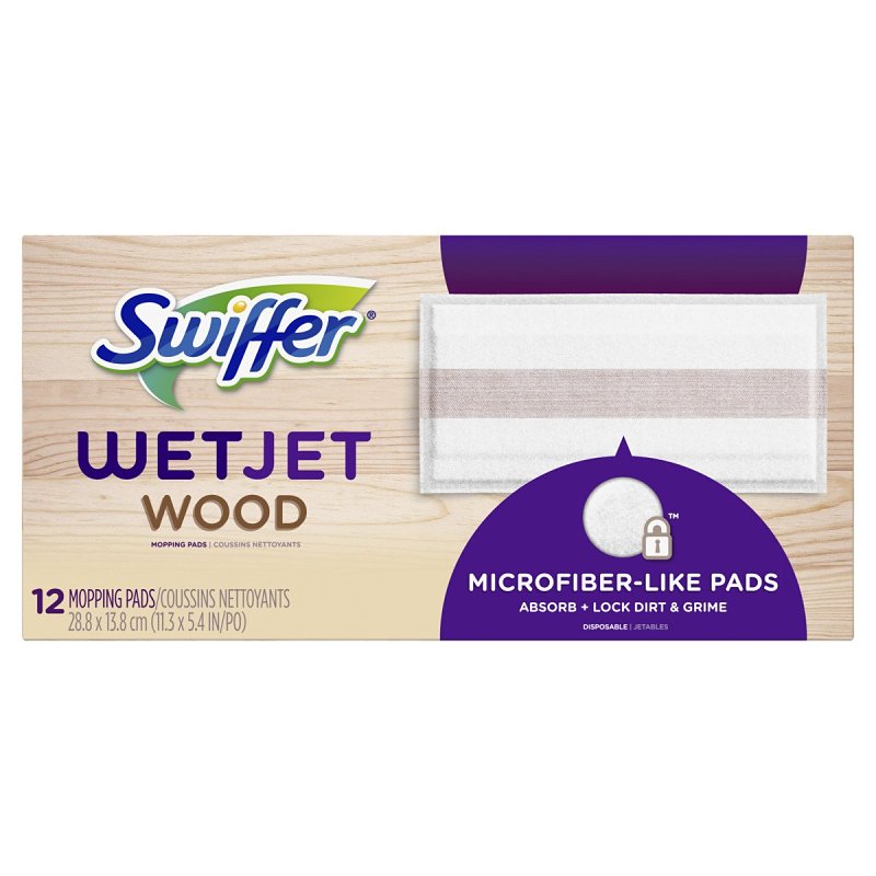Swiffer WetJet 76562 Wood Mopping Pad Refill Microfiber