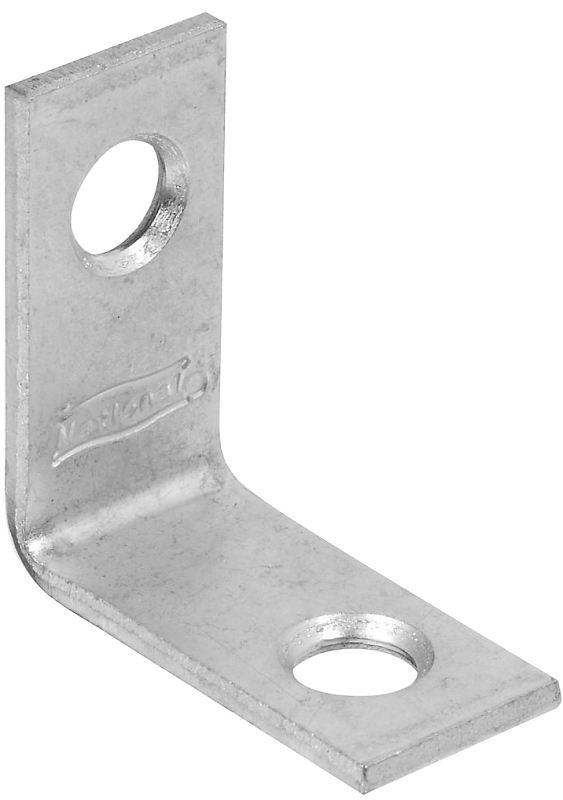 National Hardware 115BC Series N266-270 Corner Brace, 1 in L, 1/2 in W, 1.07 in H, Steel, Zinc-Plated, Pack of 40