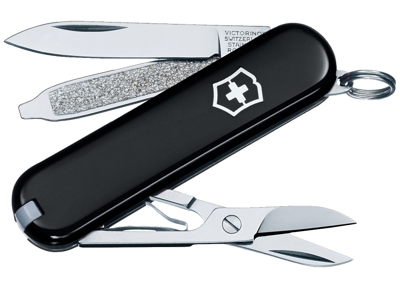 Victorinox 0.6223.3B1-X2 Pocket Knife, 7-Function, Stainless Steel, Black