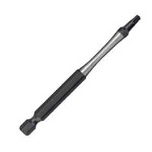 Milwaukee SHOCKWAVE 48-32-4573 Impact-Duty Power Screwdriver Bit, #3 Drive, Square Recess Drive, 1/4 in Shank, Hex Shank