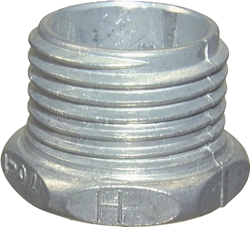 Halex 90703 Rigid Conduit Chase Nipple, 1 in, Zinc, Gray