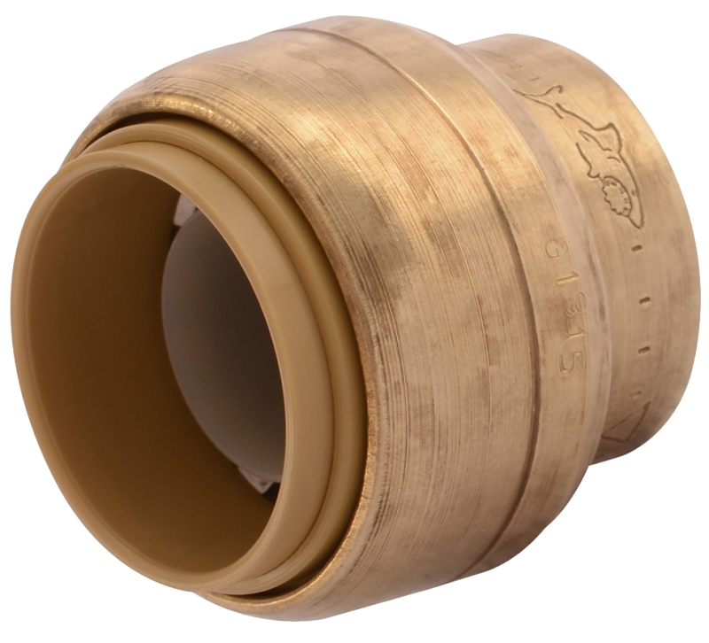 SharkBite U518LFA End Cap 3 4 in Brass Chrome 200 psi Pressure VORG8728313 U518LFA