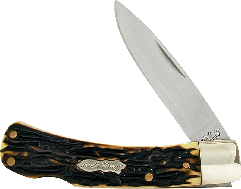 Uncle Henry 5UH Folding Pocket Knife, 2.8 in L Blade, Stainless Steel Blade, 1-Blade