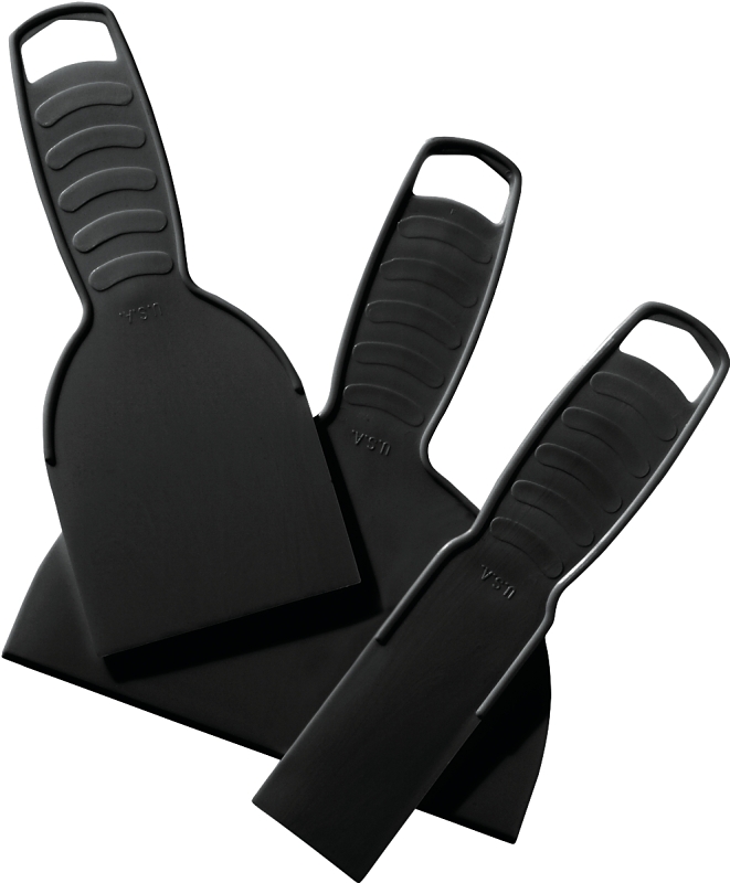 Hyde Economy Series 05610 Putty Knife Assortment, 1-1/2, 3, 6 in W Blade, Polypropylene Blade, Reinforced Handle