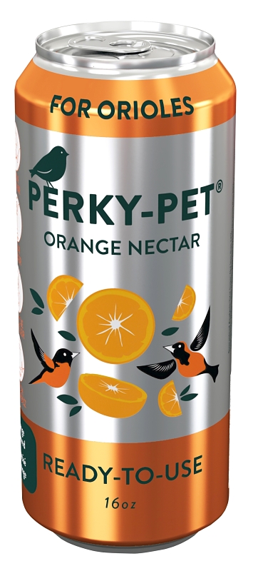 Perky-Pet 541 Cane Sugar Nectar, 16 oz, Ready-to-Use, Citrus, Orange Can, Pack of 12