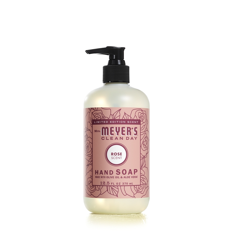 Mrs. Meyer's Clean Day Rose Scent Liquid Hand Soap 12.5 oz, Pack of 6