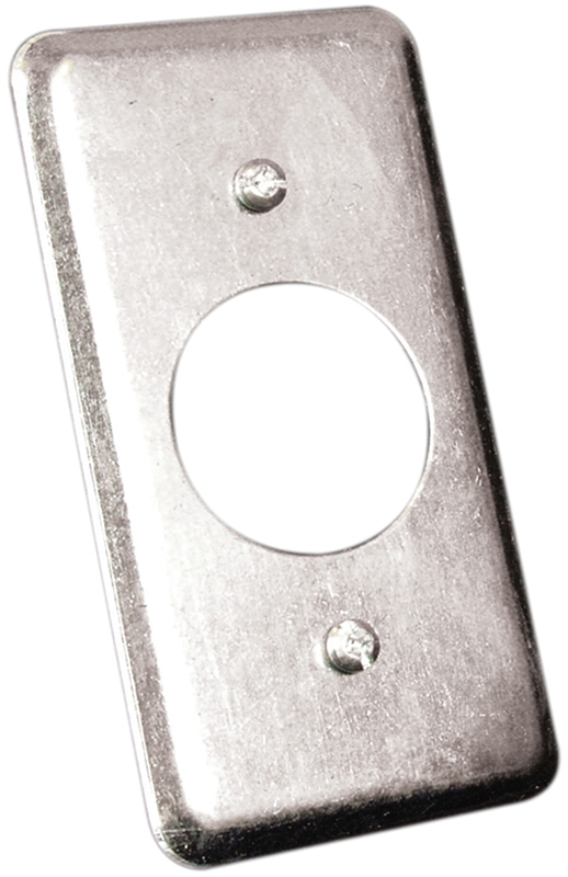 Hubbell 20C3BAR Utility Box Cover, Metal, 4 in L, 2-1/8 in W