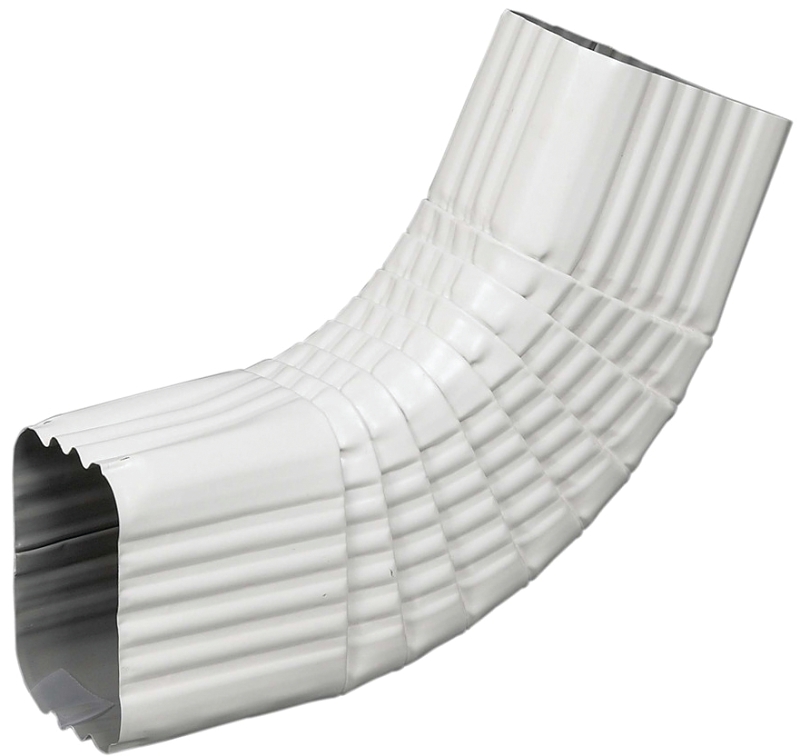Amerimax 47265 Gutter Side Elbow, 3 in Gutter, Aluminum, White