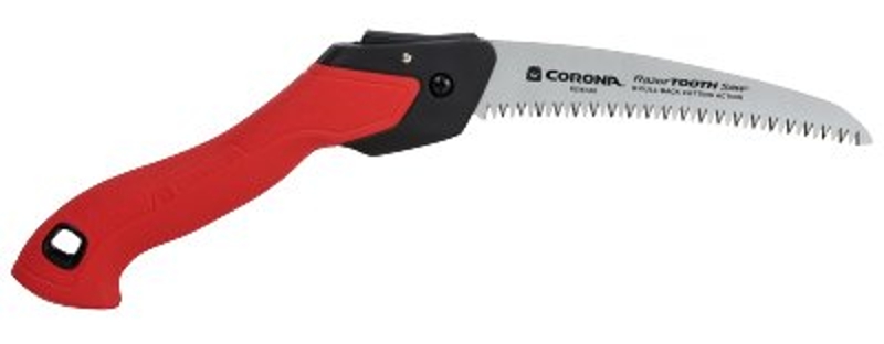Corona RS16120 Folding Pruning Saw, 7 in Blade, Steel Blade, 6 TPI, Plastic Handle, Non-Slip Grip Handle