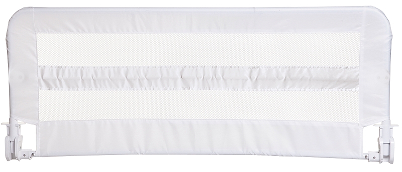 Dreambaby L720 Bed Rail, 43-1/4 in L, 1-1/2 in W, 18 in H, Release Button Lock, Metal, White